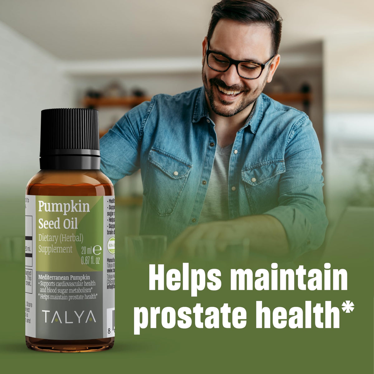 TALYA Pumpkin Seed Oil Liquid Drops for Prostate Health - 0.67 fl oz - image 3