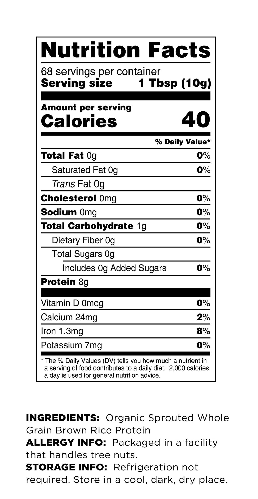 Terrasoul Superfoods Organic Sprouted Brown Rice Protein Powder - 1.5 Pounds - image 3