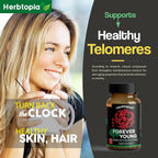 Herbtopia Forever Young Anti Aging Adaptogen Supplement - 60 Vegan Capsules - image 5