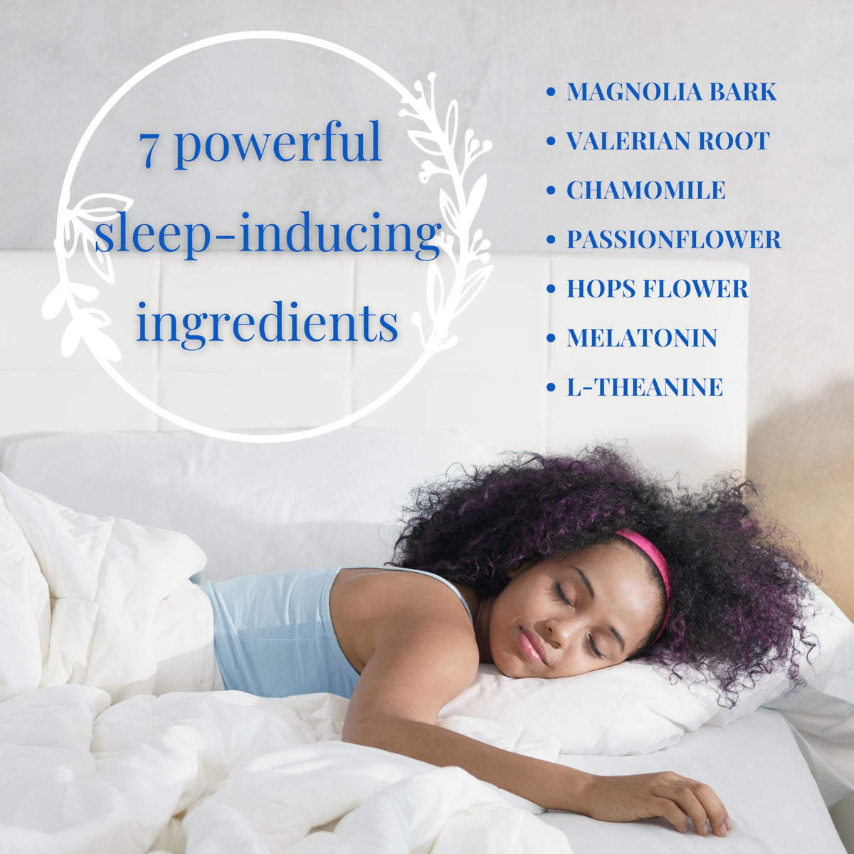 Happy Healthy Hippie Namastay in Bed Natural Sleep Aid 0.5 mg - 60 Capsules - image 2