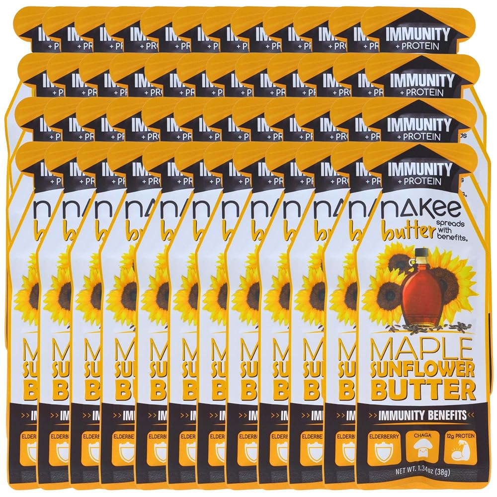 Nakee Butter Immunity Maple Sunflower Seed Butter Starters