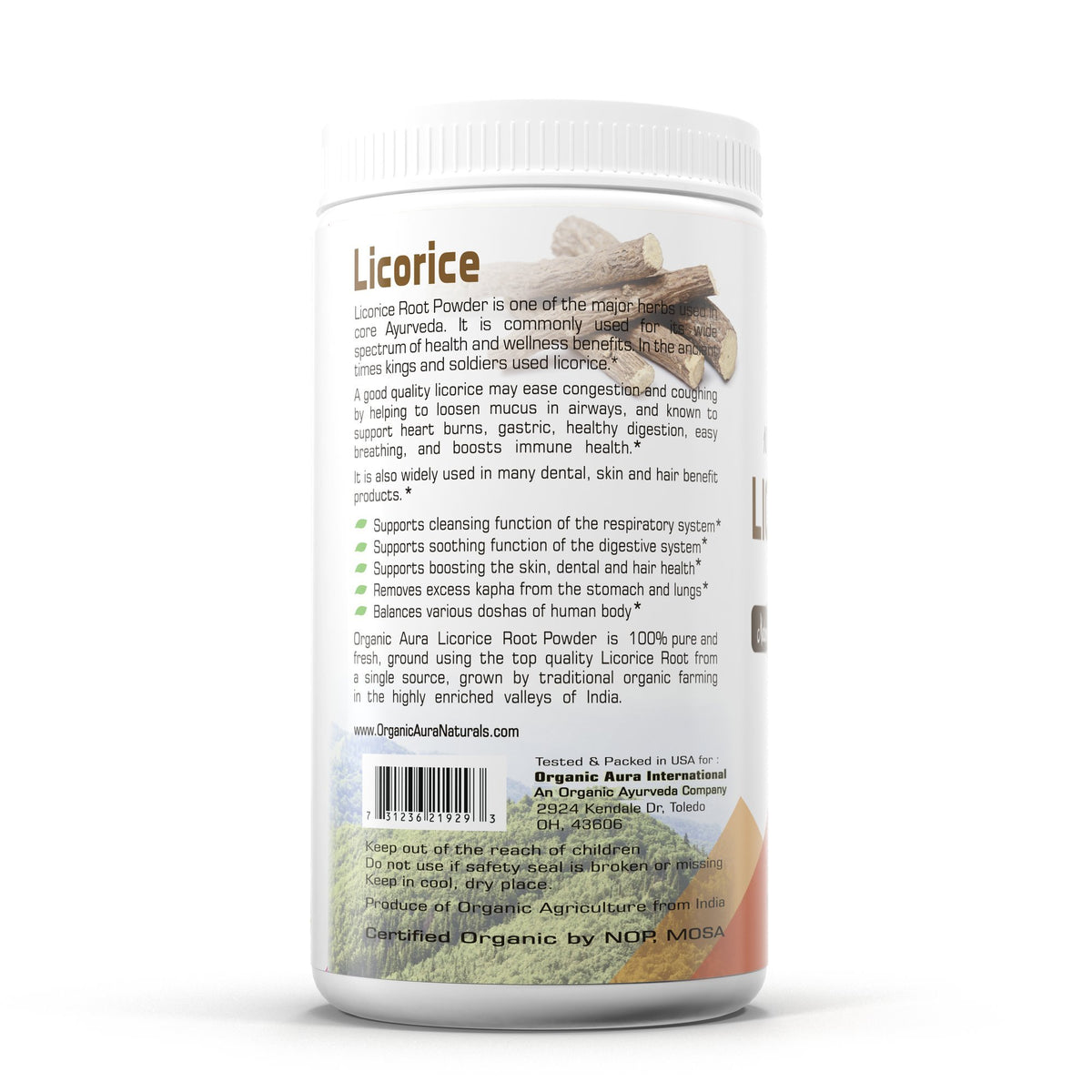 Organic Aura Licorice Root Powder - 16 Ounce - image 3