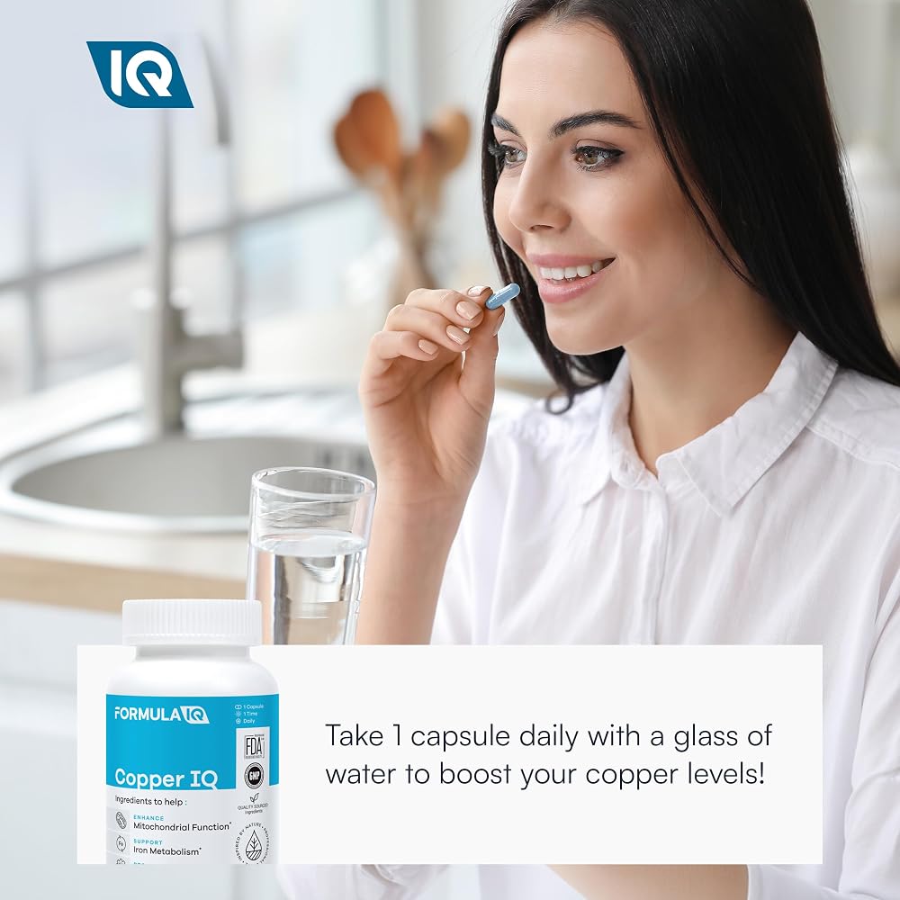 FIQ Copper IQ Chelated Supplement - 60 Vegetarian Capsules - image 6