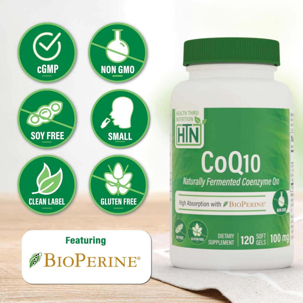Health Thru Nutrition CoQ-10 100mg with BioPerine