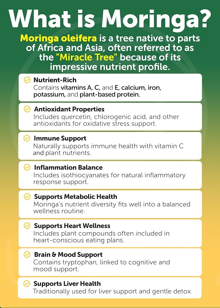 Lunakai USA Made Pure Moringa Capsules