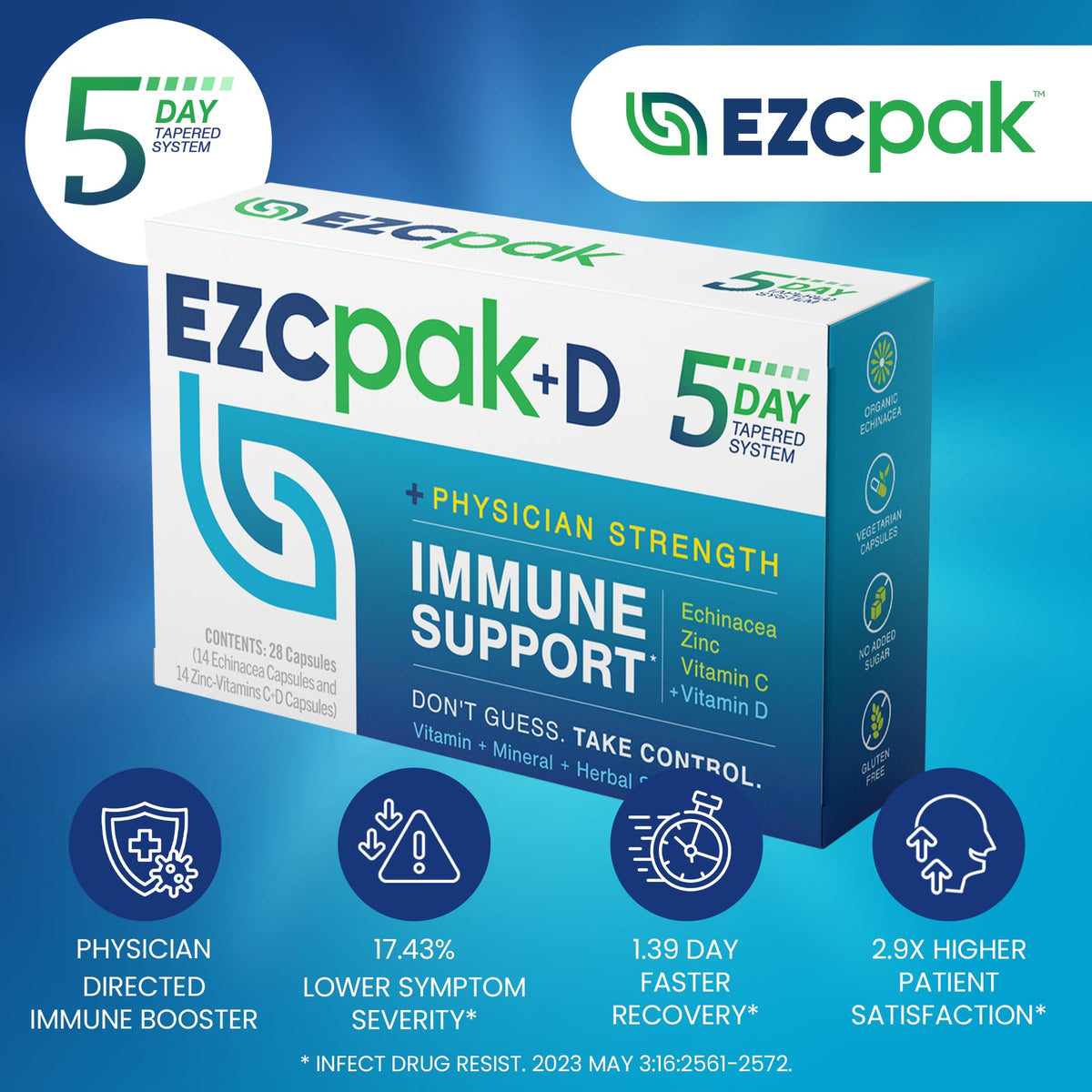 EZC Pak 5-Day Immune System Booster with Echinacea - 1 Pack - image 3