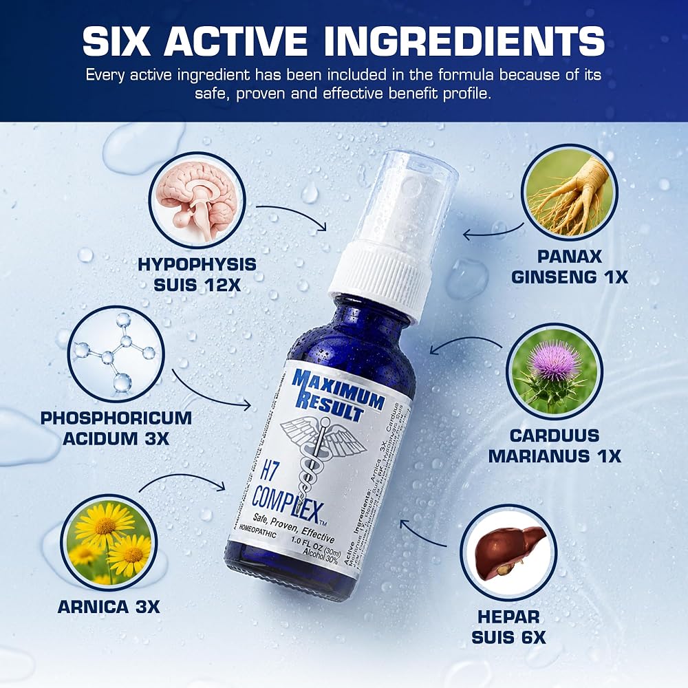 Maximum Result H7 Complex Homeopathic Anti-Aging Sublingual Spray - Pack of 3 - image 5