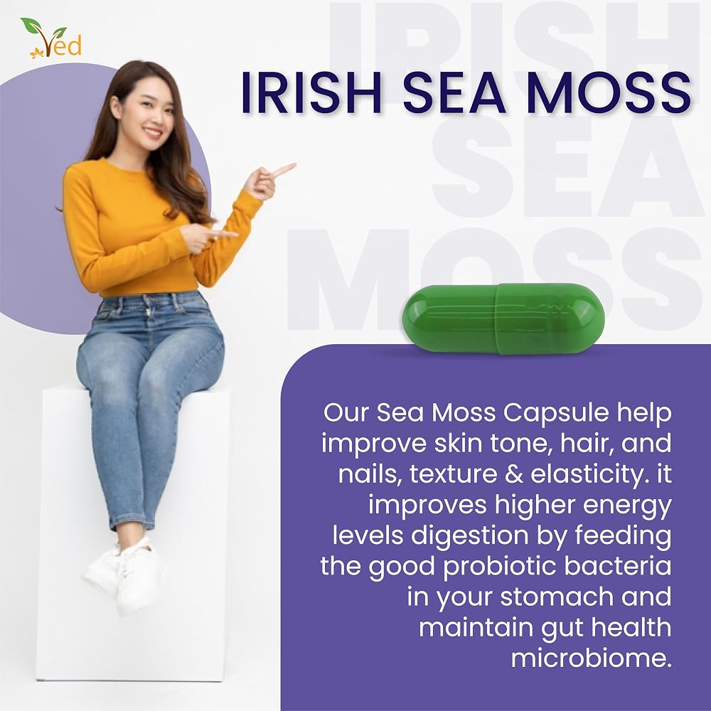 Ved Organic Irish Sea Moss 1200 mg - 90 Vegan Capsules - image 6