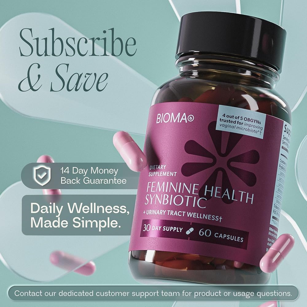 BIOMA Feminine Health Synbiotic - 60 Capsules - image 8