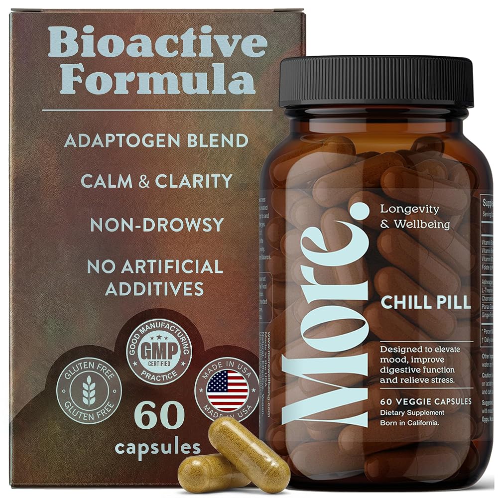 More. Chill Pill Ashwagandha with L-Theanine - 60 Capsules