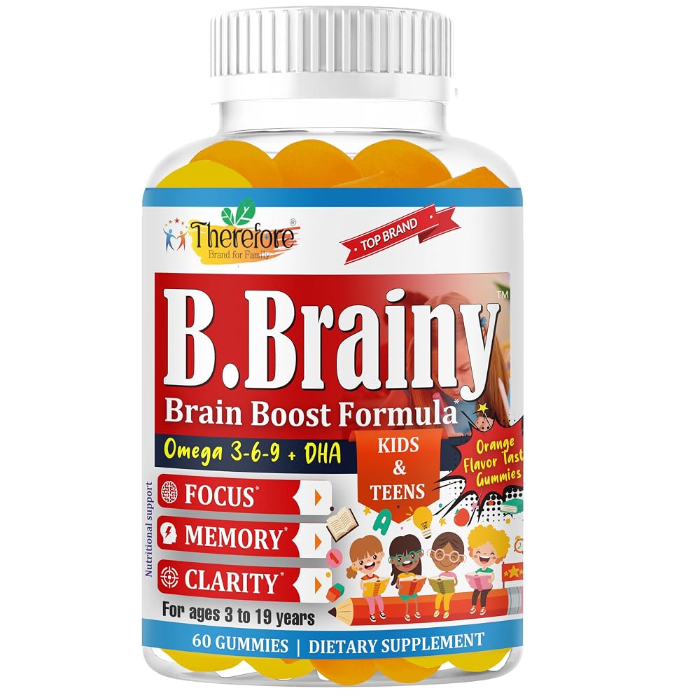 Therefore B.Brainy Focus Gummies for Kids & Teens - 60 Gummies