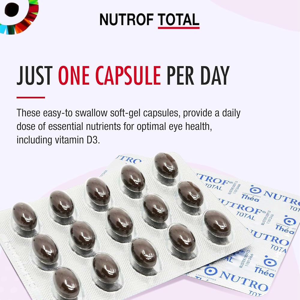 THEA PHARMA Nutrof Total Eye Health Supplement - 30 Softgels - image 5