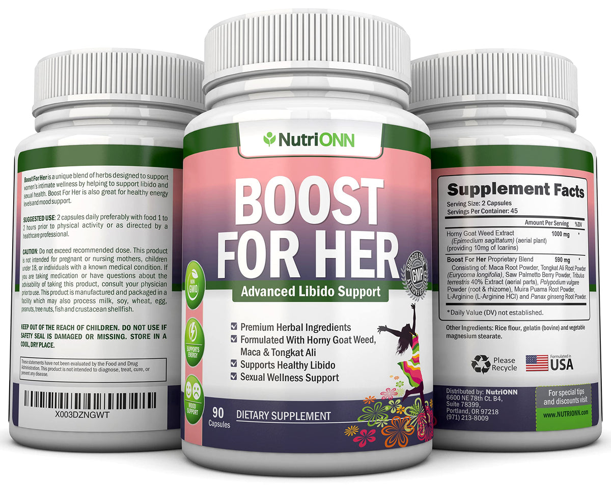 NutriONN Boost For Her Libido Booster - 90 Capsules - image 7