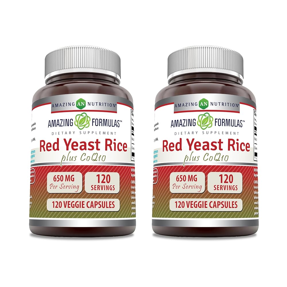 Amazing Formulas Red Yeast Rice 600 Mg Plus Coq10 50 Mg