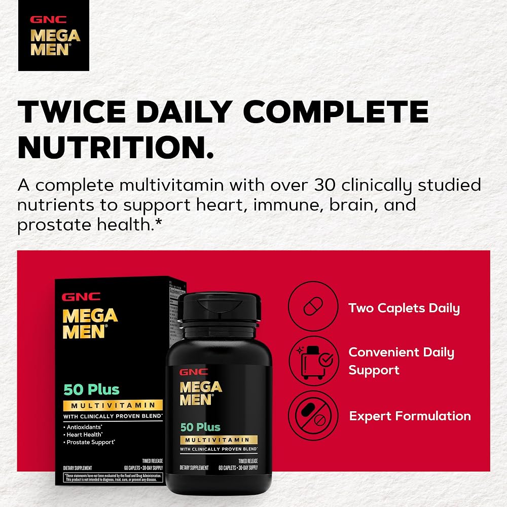 GNC Mega Men 50 Plus Multivitamin