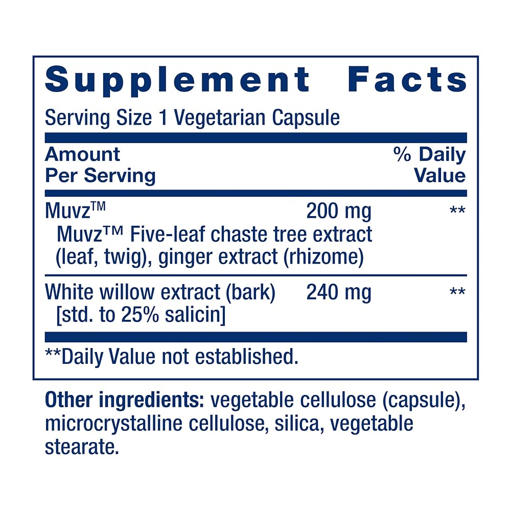 Life Extension Lower Back Relief Chinese Chaste Tree - 60 Capsules - image 3