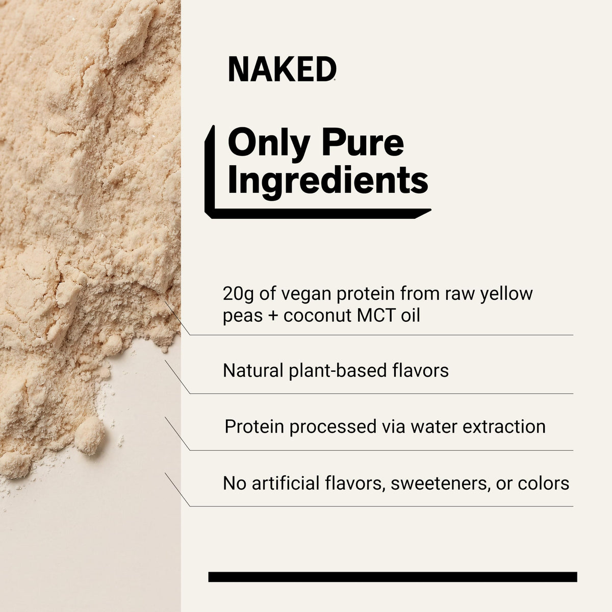 Naked Shake - Protein Powder - Plant Based Protein Shake - 30 Servings
