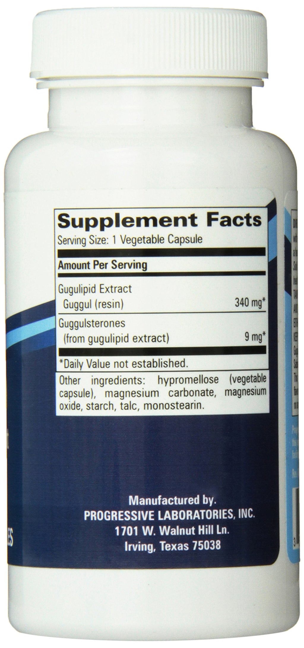 Progressive Laboratories Gugulipid Supplement - 90 Capsules - image 2