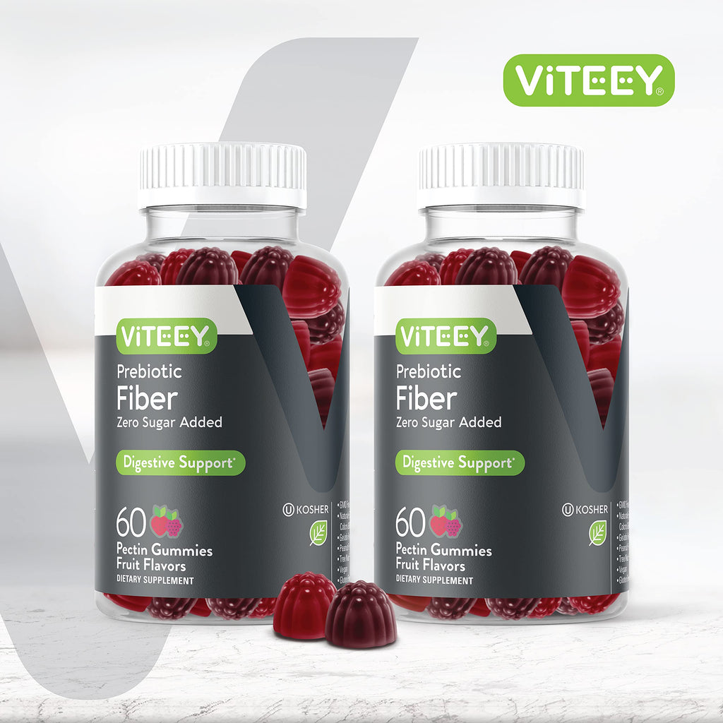 Viteey Prebiotic Fiber Gummies for Adults, 4g