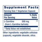 Life Extension L-Carnitine 500 mg Energy Supplement - 60 Capsules - image 3