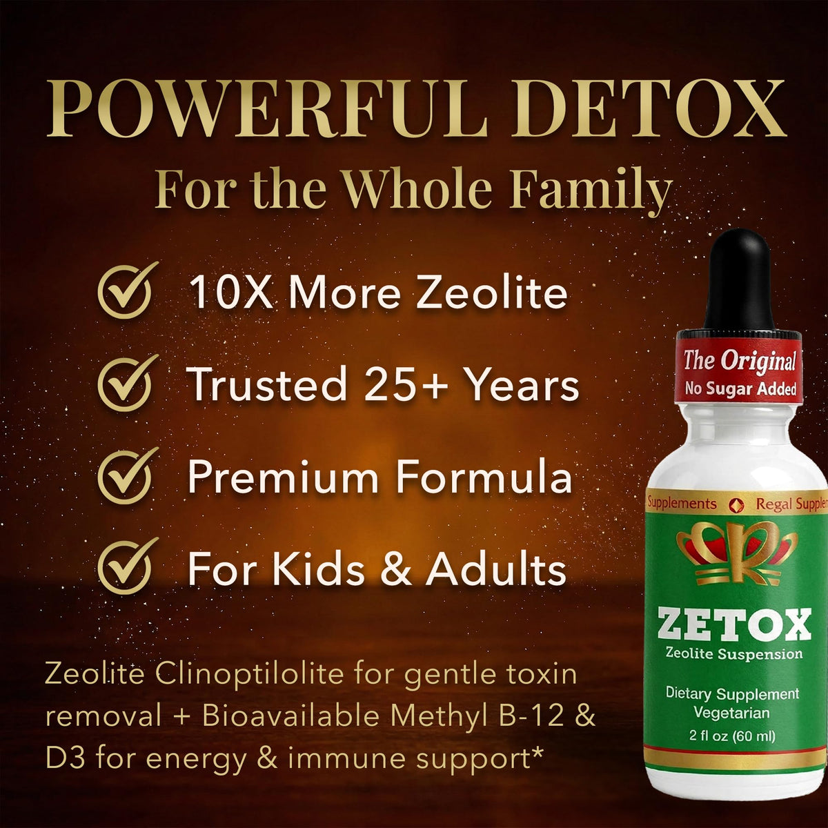 Zeo Health Zetox Zeolite Detox Liquid for Kids & Adults - 60 Servings - image 2
