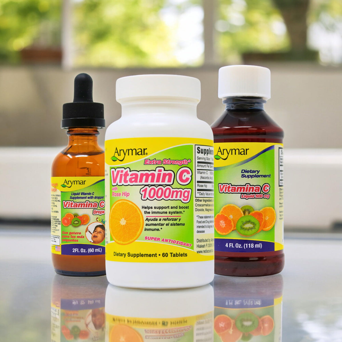 Arymar Liquid Vitamin C for Adults, Orange Flavour - 4oz - image 5