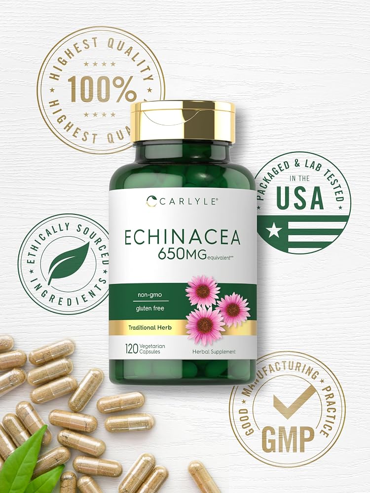 Carlyle Echinacea Capsules - 120 Vegetarian Capsules - image 6