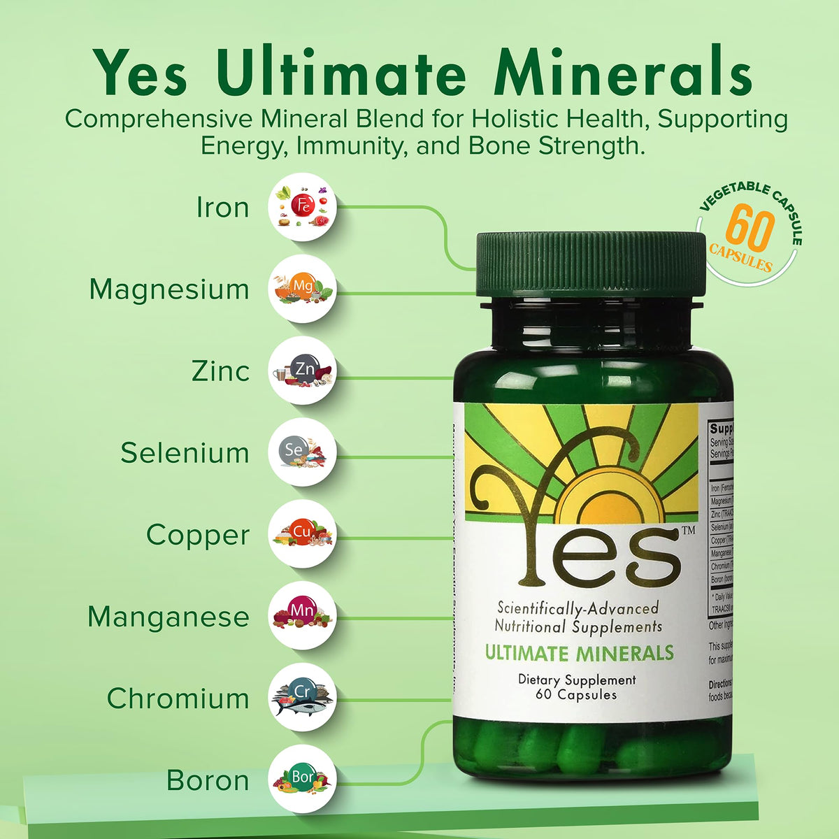 ULTIMATE EFAs Chelated Magnesium & Zinc Multimineral - 60 Capsules - image 2