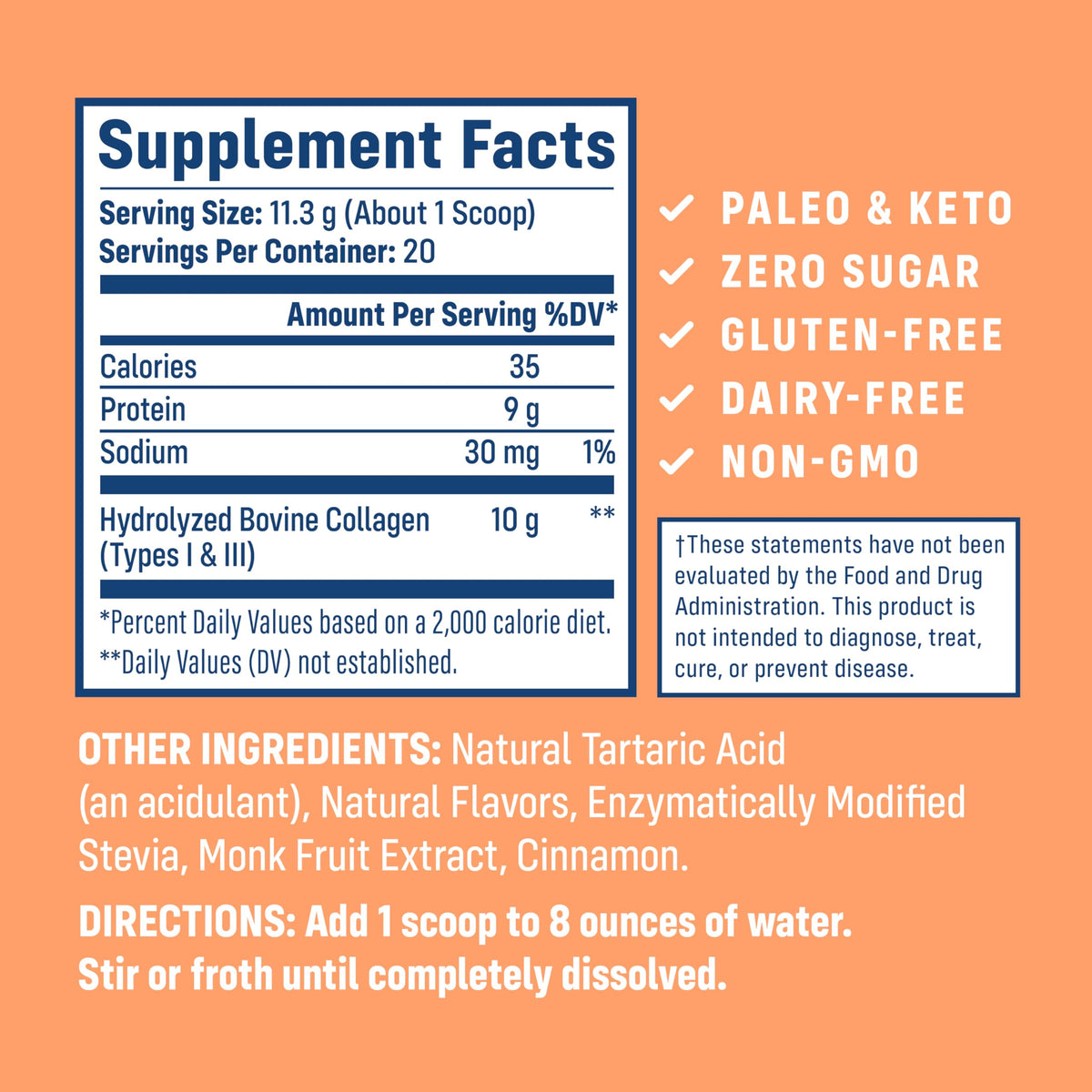 NativePath Collagen Peptides, 20 Servings