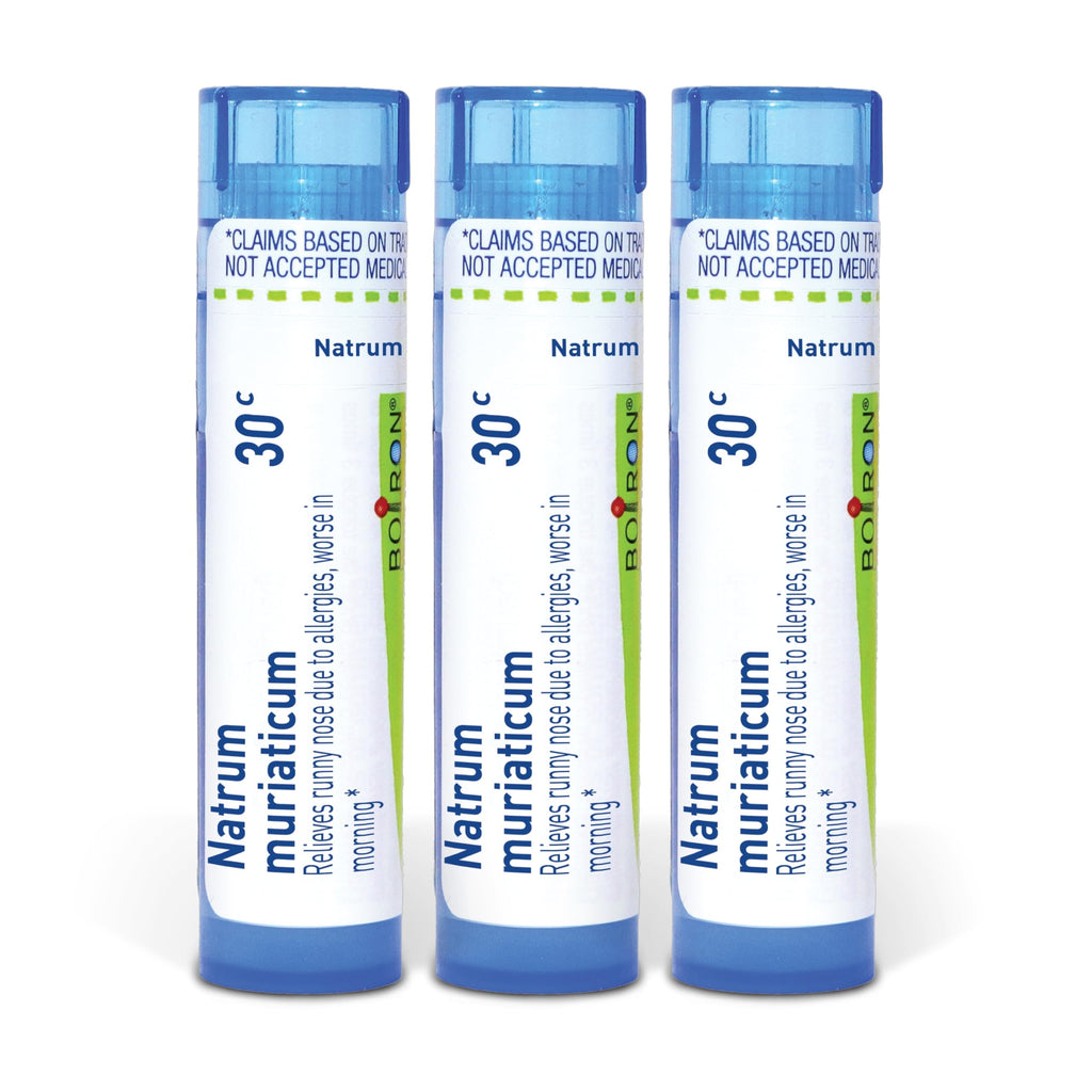 Boiron Natrum Muriaticum 30C Homeopathic Medicine for Runny Nose - 240 Pellets
