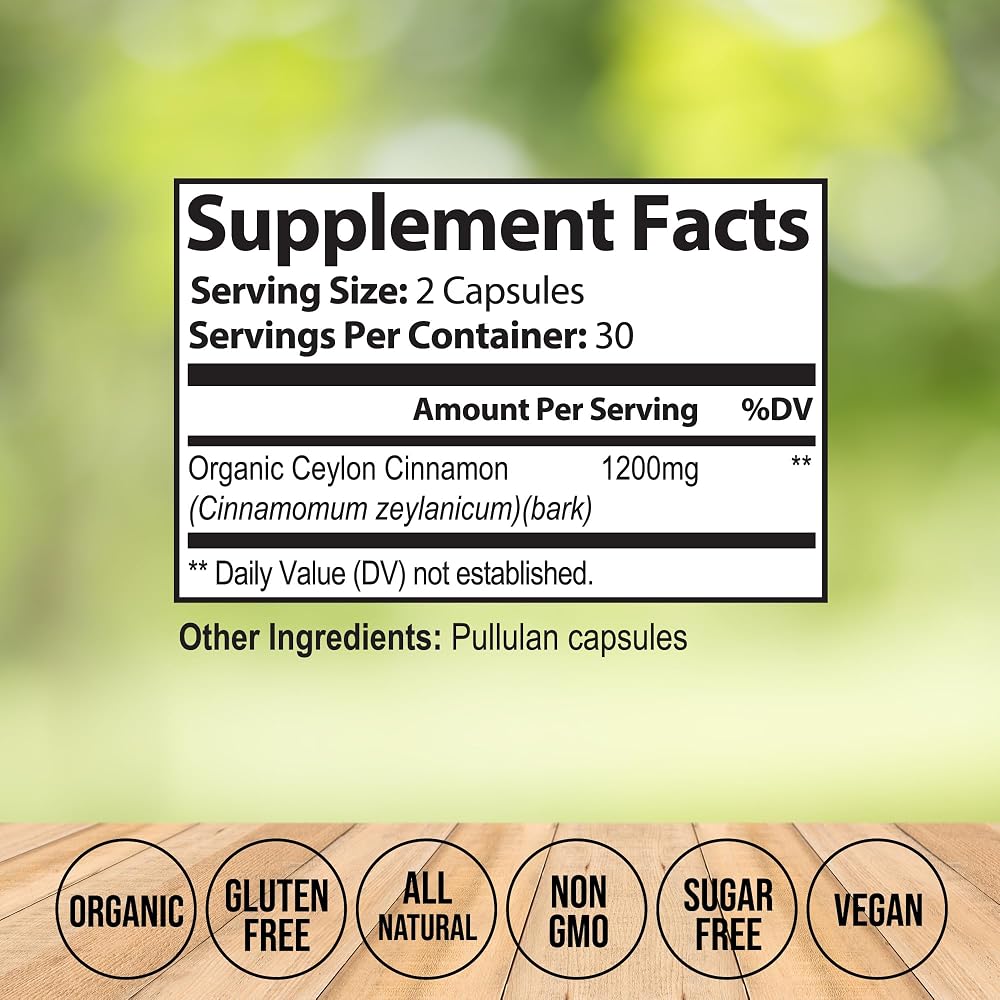 Vitalize Life Certified Organic Cinnamon Capsules