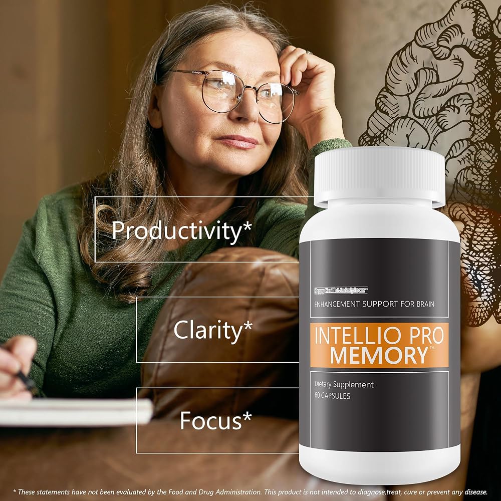 Happy Health Marketplace Intellio Pro Memory Brain Support - 60 Capsules - image 5