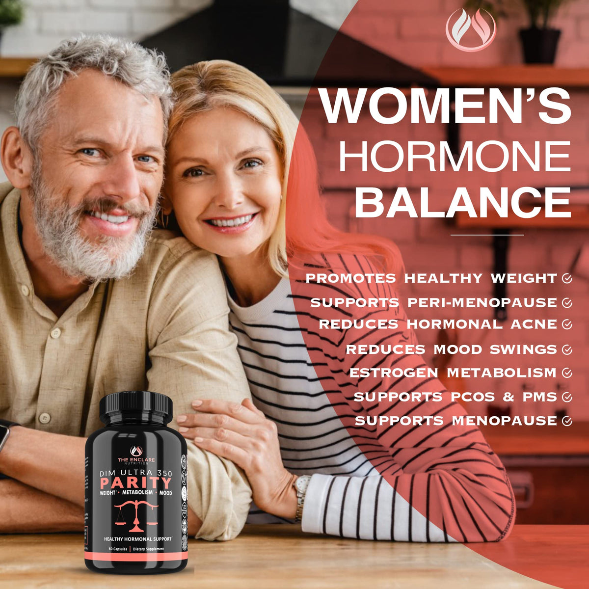 ENCLARE DIM Supplement 350mg Hormone Balance - 60 Capsules - image 4