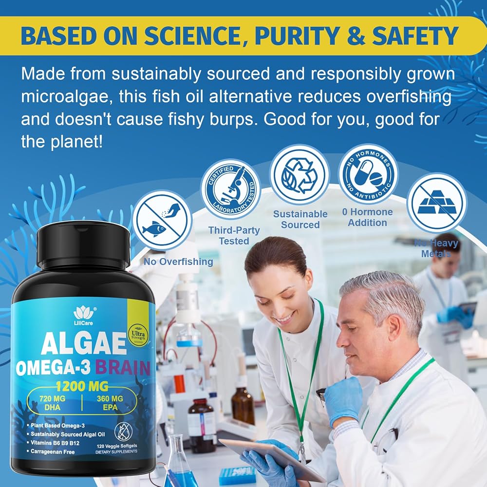 LILICARE Plant-Based Algae Omega 3 1200mg