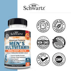 BioSchwartz Mens Multivitamin with Vitamin C A B D3 E Zinc for Immune