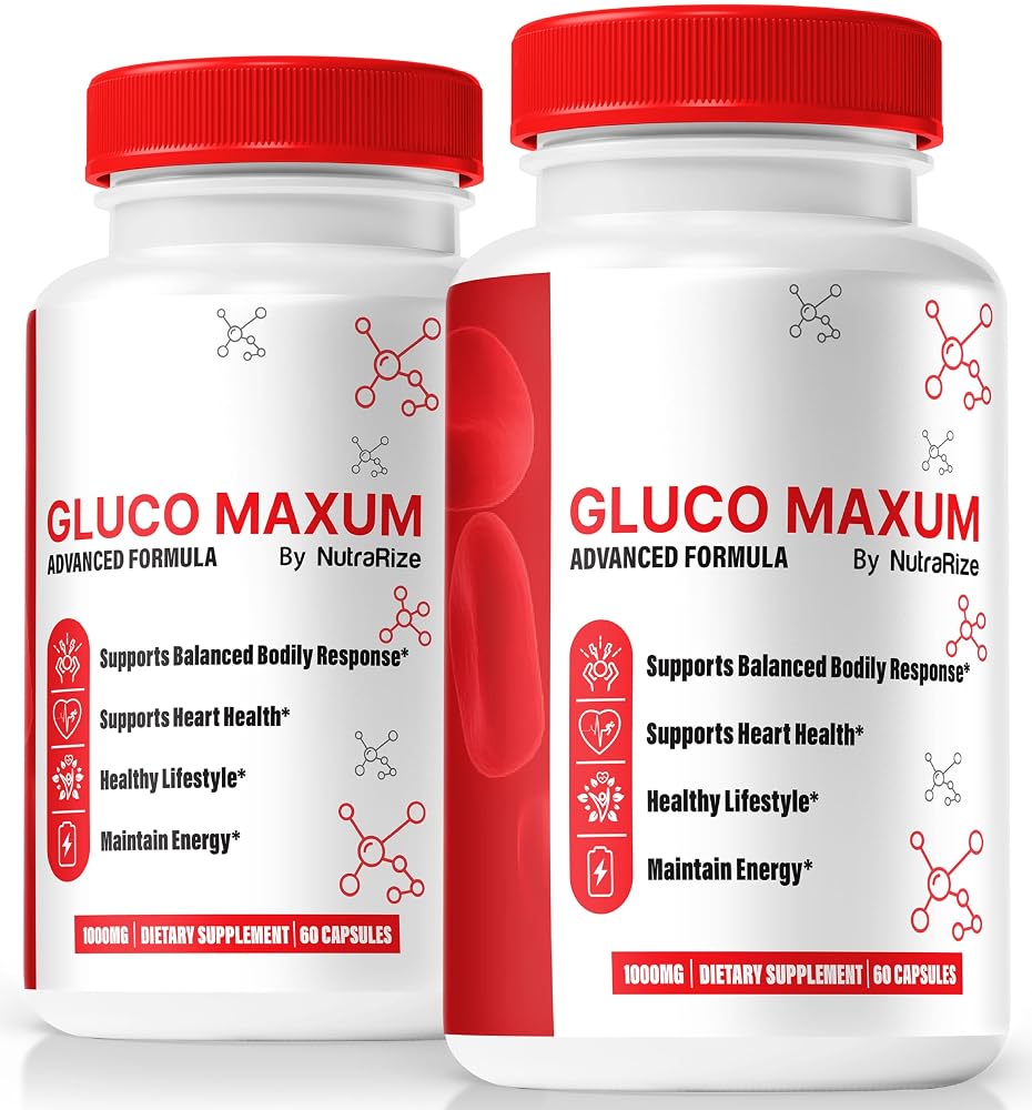 NutraRize Gluco Maxum Capsules for Energy & Wellness - 120 Count