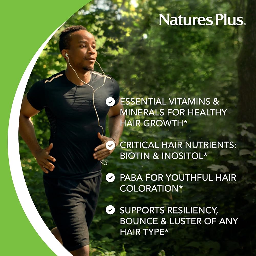 NaturesPlus Ultra Hair Plus Sustained Release - 120 Tablets - image 3