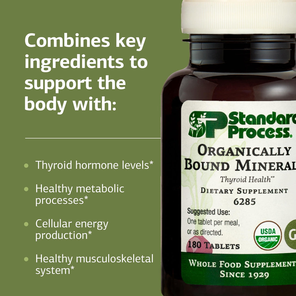 Standard Process Organically Bound Minerals Iodine - 180 Tablets - image 4