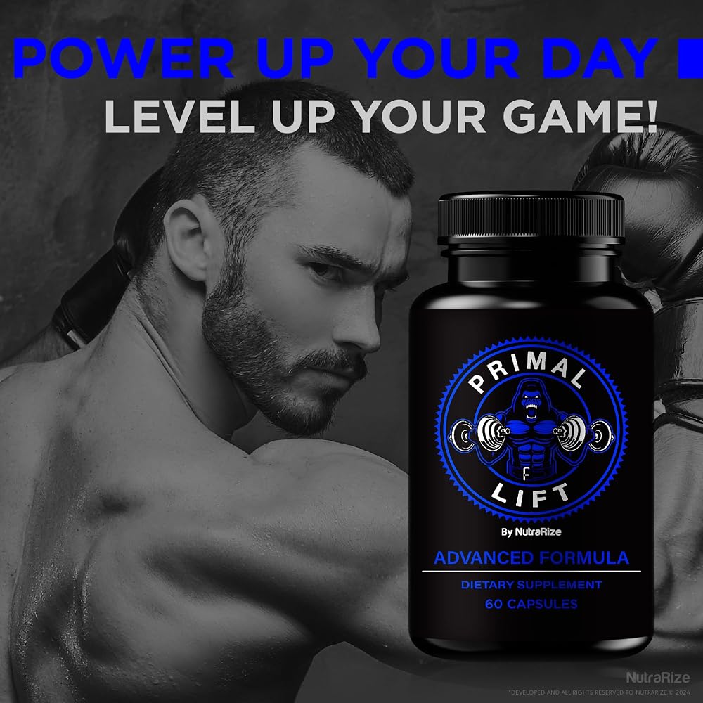 NutraRize Primal Lift for Men Energy Support - 60 Capsules - image 4