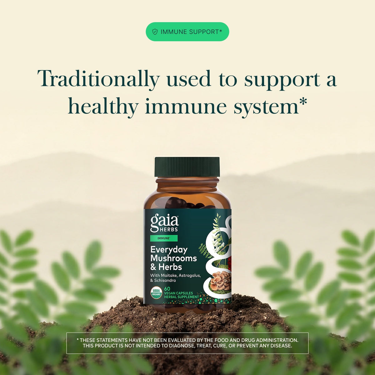 Gaia Herbs Everyday Immune Herbal Supplement - 60 Vegan Capsules - image 3