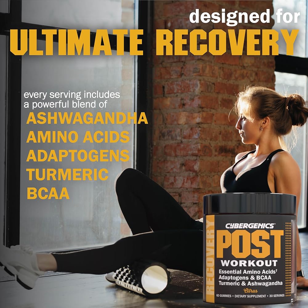Cybergenics Post-Workout Gummies Recovery Accelerator - 60 Gummies - image 3
