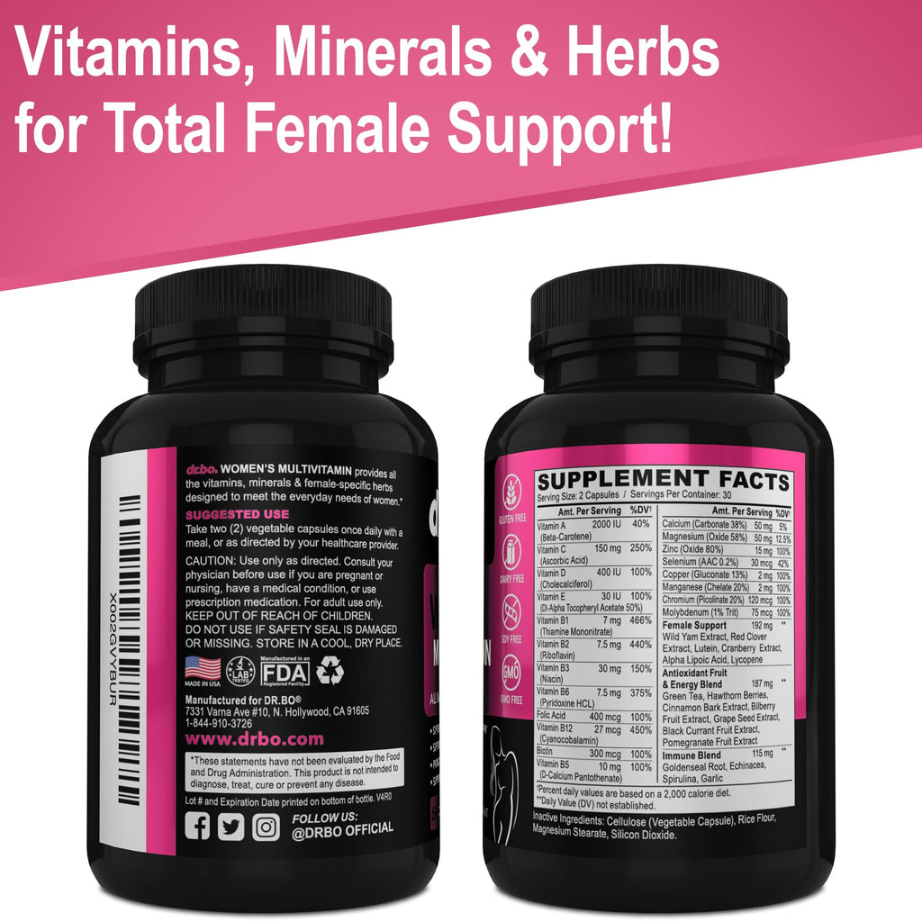 DR. BO Women's Multivitamin for Energy - 60 Capsules - image 9