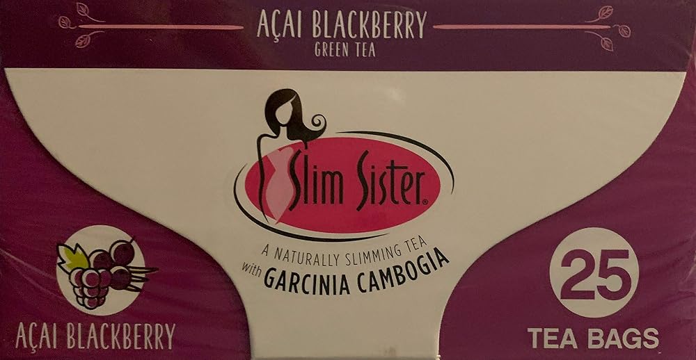 Slim Sister Acai Blackberry Green Tea with Garcinia Cambogia - 25 Tea Bags - image 2