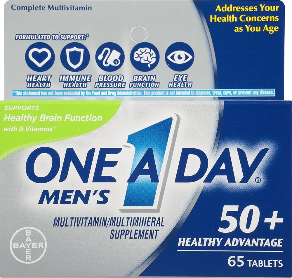 One A Day Men's 50+ Healthy Advantage Multivitamin - 65 Tablets