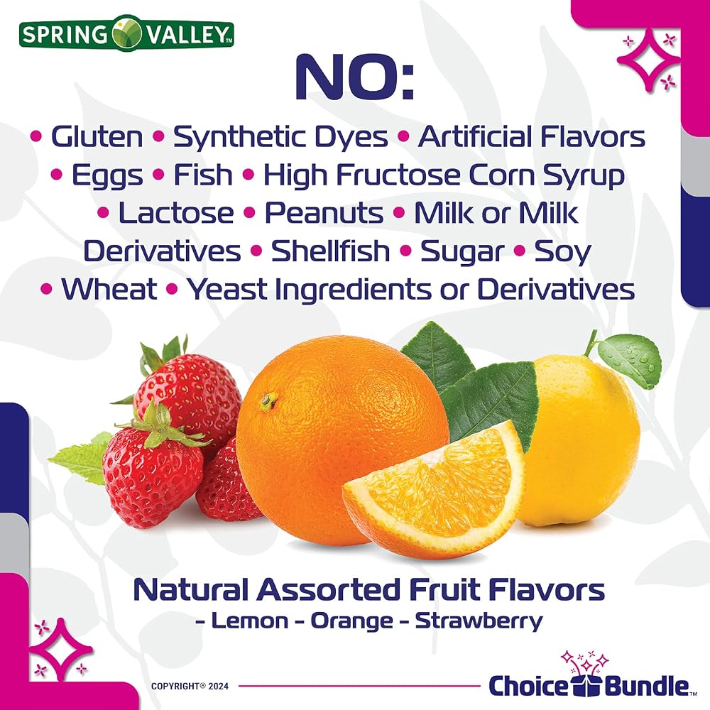 Choice Bundle Spring Valley Vitamin D 50 mcg Gummies - 240 Count - image 5