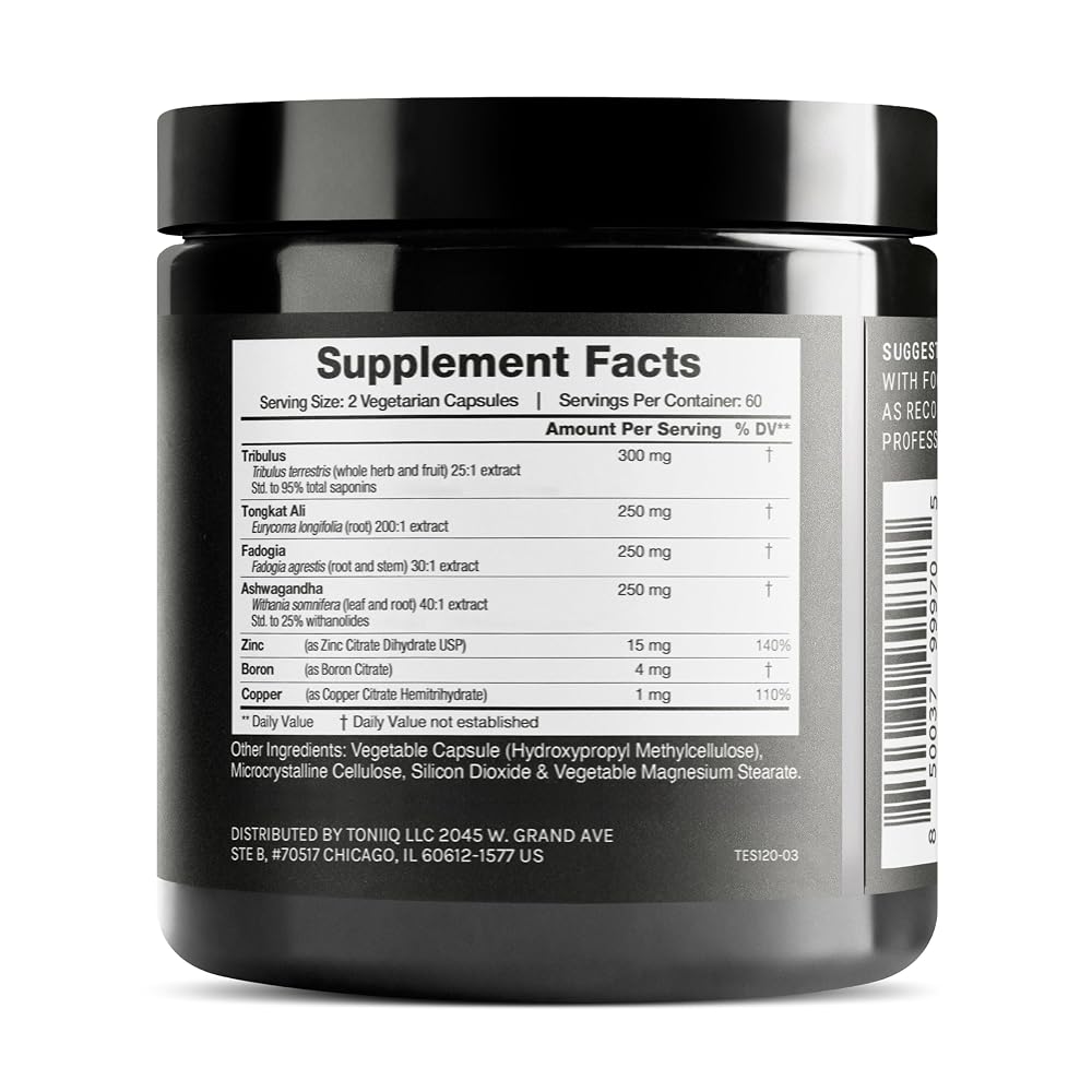 Toniiq Elite T Formula Herbal Supplement - 120 Capsules - image 2