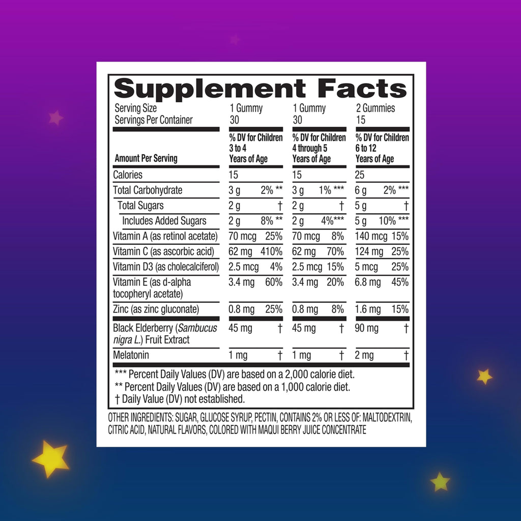 Zarbee's Children's Sleep + Immune Melatonin Gummies - 30 Count - image 5