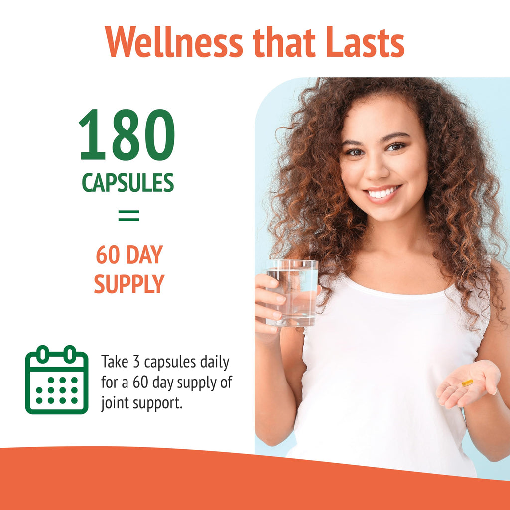 Botanic Choice Turmeric 500mg Joint & Antioxidant Support - 180 Capsules - image 8