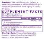 NAOMI Mighty Mg Magnesium Glycinate & Malate - 60 Capsules - image 2