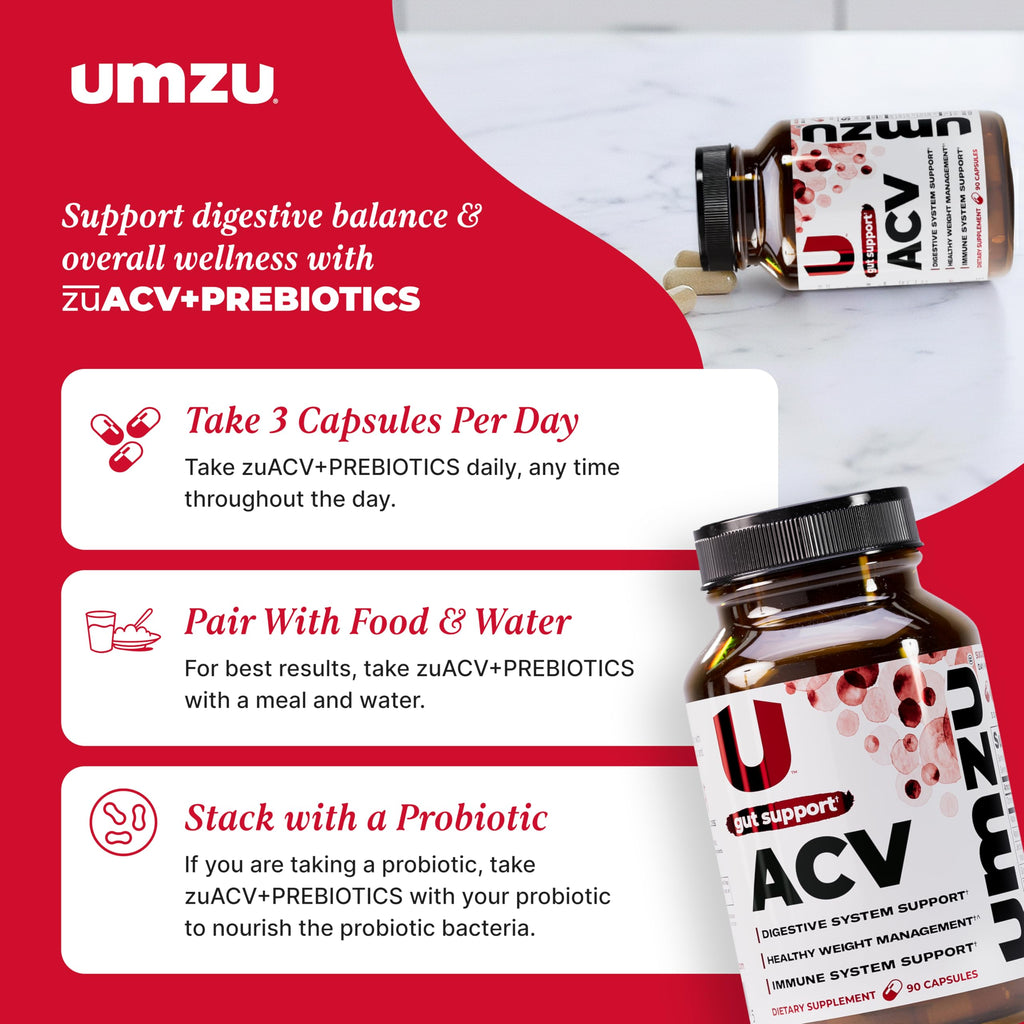 UMZU zuACV Apple Cider Vinegar Capsules - 90 Count - image 6
